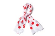 Image of Leggera À pois silk cycling scarf
