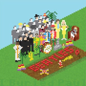Image of Beatles Pixel Art - Sgt. Peppers Lonely Hearts Club Band
