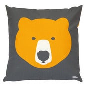 Image of Gold Bear, Silver Bear cushion