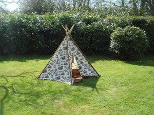 Image of Vintage Style Teepee in Cowboy Design 