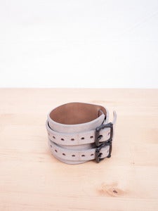 Image of Number (N)ine - Leather Double Strip Cuff Bracelet