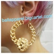 Image of Loyal Lion Hoop Earrings