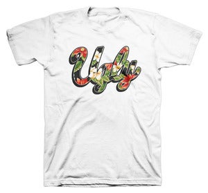 Image of FLORAL UGLY SIGNATURE TEE WHT