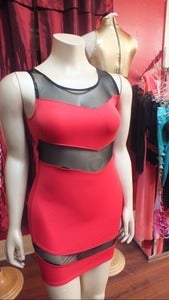 Image of Sexy Point Mesh Dress