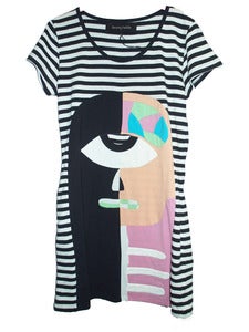 Image of Daniel Palillo 2013 SS HALF FACE STRIPE DRESS