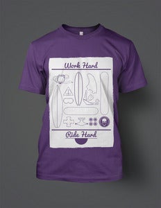 Image of Work Hard Ride Hard [purple]