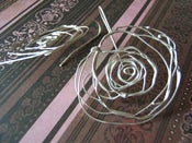 Image of Rose Lace Single Rose Earrings