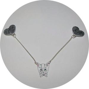 Image of Collar Adornments: Polkadot Hearts and Cats