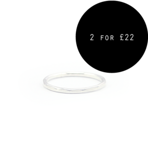 Image of Athena. Sterling Silver Faceted Knuckle Ring