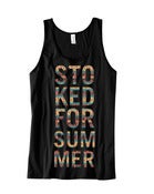 Image of STOKED FOR SUMMER Black Tank
