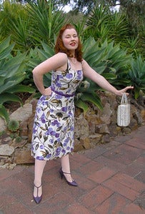 Image of 'Rocker Girl Jane' dress - Painted Purple print - limited