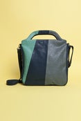Image of Navy, Green, and Grey Purse