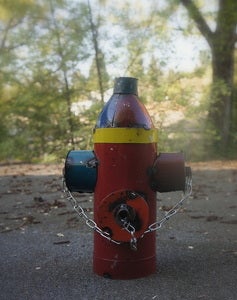 Image of Colorful & Unique Re-Cycled Metal Fire Hydrant