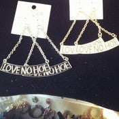 Image of "Love No Hoe" Earrings 