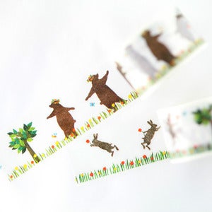 Image of Dancing Bunny + Bear Washi Tape
