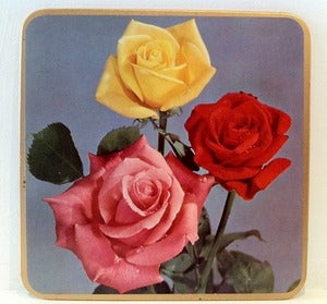 Image of VINTAGE ROSE BOXED TABLE MATS