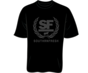 Image of BLACK SOUTHRNFRESH CREST TSHIRT - PREORDER