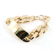 Image of Chunky gold ID Bracelet