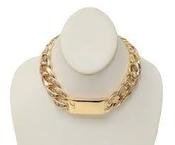 Image of Chunky gold ID Necklace