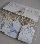 Image of Hand printed gift tags x 15