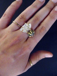 Image of GEMMA SPARKLED LIKE THE STARS - ring (pyrite)