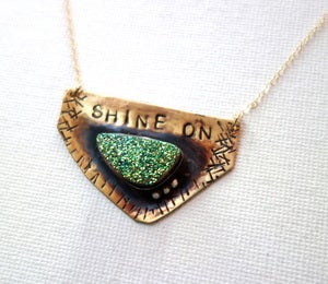 Image of Handmade Shine On Drusy Pendant - OOAK