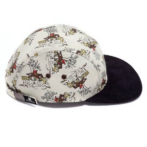 Image of MOUPIA Equestrian Brown/navy 5 panel hat