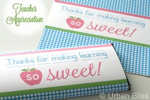Image of Teacher Printable Candy Bar Wrapper