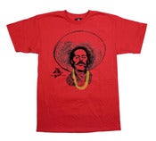 Image of Pancho Villa With Gold Chainz (Red tee)