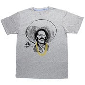 Image of Pancho Villa With Gold Chainz (Grey tee)
