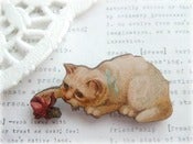 Image of White Cat Brooch