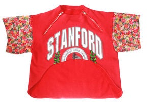 Image of D.Fame Floral "Stanford" Cropped Crewneck