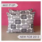Image of Biscuit Mix Printed Cushion - Cool Monotone