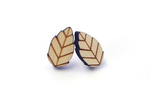 Image of Woodland Leaf Earrings