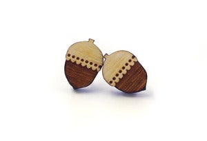Image of Woodland Acorn Earrings