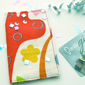 Image of Fabric Gift Card Holder Tutorial PDF - also credit cards, business cards