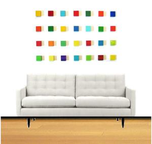 Image of Blocks of Color - 28 Colorful Wood Blocks Wall Art - RESERVED FOR DANNY