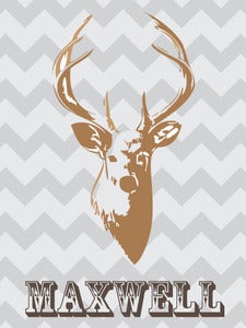 Image of Personalized Deer Print