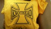 Image of KNOTHEAD - "Iron Cross" black & gold "RETRO" tee (S-4X) w/ FREE CD - $15 