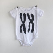 Image of XX Chromosomes Baby Girl Onesie
