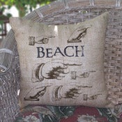 Image of Hands Burlap Pillow