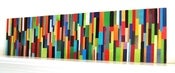 Image of Refraction - Mixed Media on 4 Wood Panels