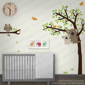 Image of Koala Wall Sticker Decal with Owls