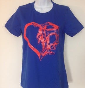 Image of HEART OF THE D: ORANGE/BLUE