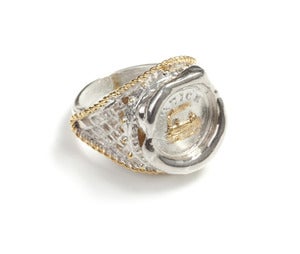 Image of Polished Silver 19th c. Mini Wax Seal Ring NEW