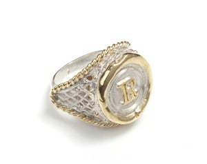 Image of Mini Personalised Wax Seal Ring (A -Z) NEW