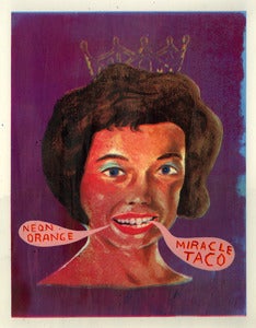 Image of neon orange miracle taco