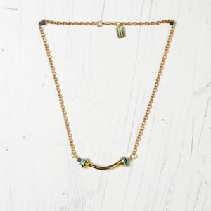 Image of Turquoise Noodle Necklace