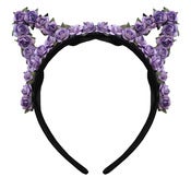 Image of Lilac Floral Cat Ears 