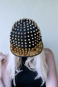 Image of Gold Spiked Snapback